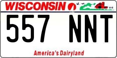 WI license plate 557NNT