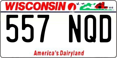 WI license plate 557NQD