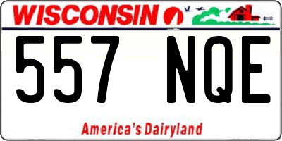 WI license plate 557NQE
