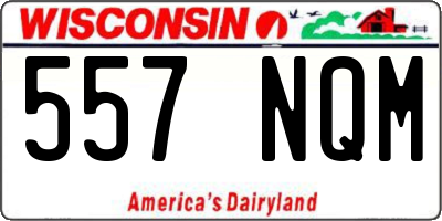 WI license plate 557NQM