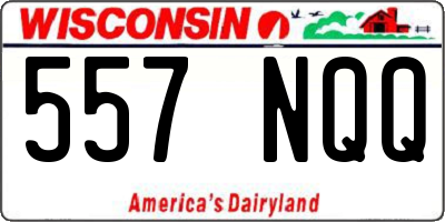 WI license plate 557NQQ