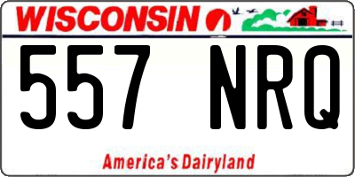 WI license plate 557NRQ
