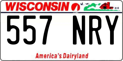 WI license plate 557NRY