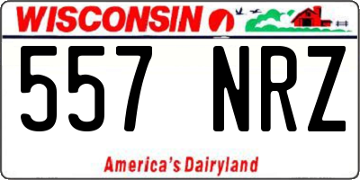 WI license plate 557NRZ