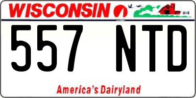 WI license plate 557NTD