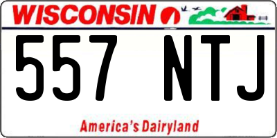 WI license plate 557NTJ