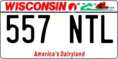 WI license plate 557NTL