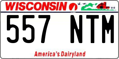 WI license plate 557NTM