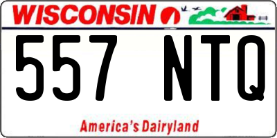 WI license plate 557NTQ