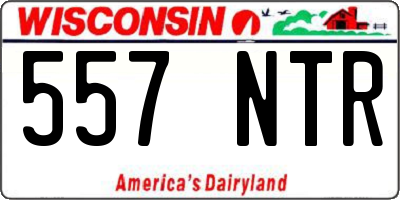 WI license plate 557NTR