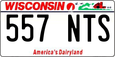 WI license plate 557NTS