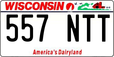 WI license plate 557NTT