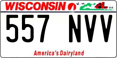WI license plate 557NVV