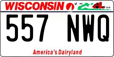 WI license plate 557NWQ
