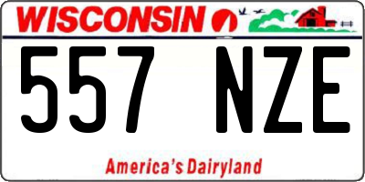 WI license plate 557NZE