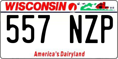 WI license plate 557NZP