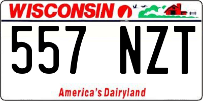 WI license plate 557NZT