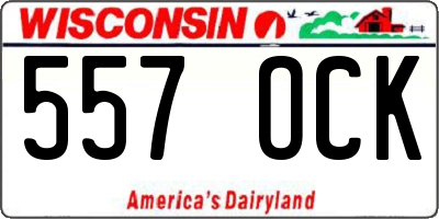 WI license plate 557OCK