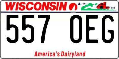 WI license plate 557OEG