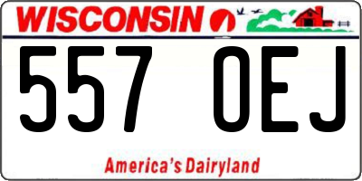 WI license plate 557OEJ