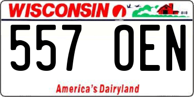 WI license plate 557OEN