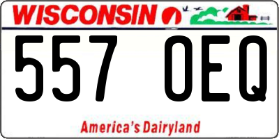 WI license plate 557OEQ