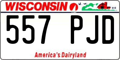 WI license plate 557PJD