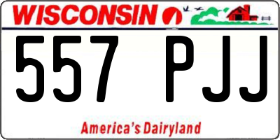 WI license plate 557PJJ
