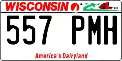 WI license plate 557PMH