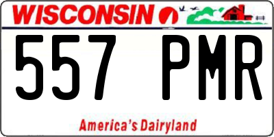 WI license plate 557PMR