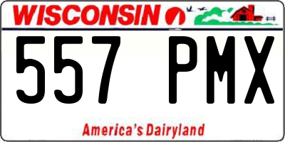 WI license plate 557PMX