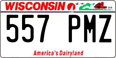 WI license plate 557PMZ