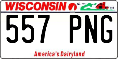 WI license plate 557PNG