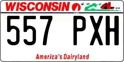 WI license plate 557PXH