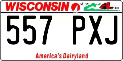 WI license plate 557PXJ