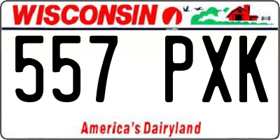 WI license plate 557PXK