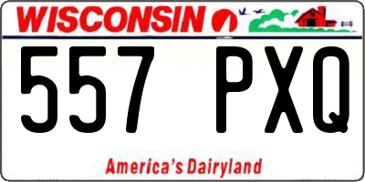 WI license plate 557PXQ