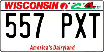 WI license plate 557PXT