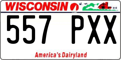 WI license plate 557PXX