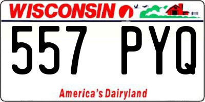 WI license plate 557PYQ