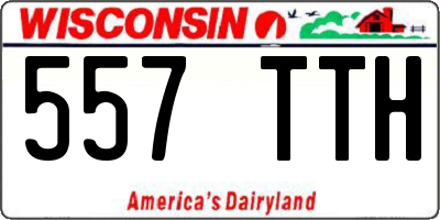 WI license plate 557TTH
