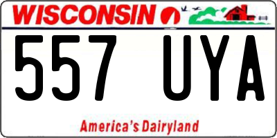 WI license plate 557UYA