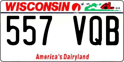 WI license plate 557VQB