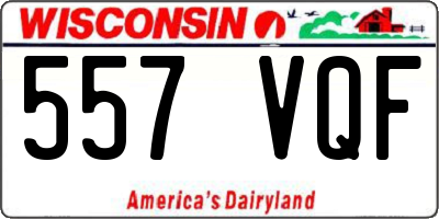 WI license plate 557VQF