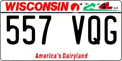 WI license plate 557VQG