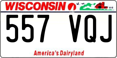 WI license plate 557VQJ
