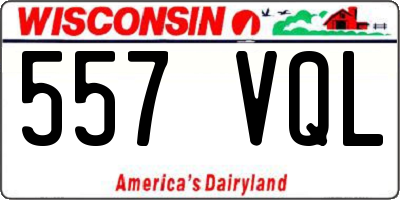 WI license plate 557VQL
