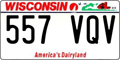 WI license plate 557VQV