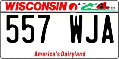 WI license plate 557WJA