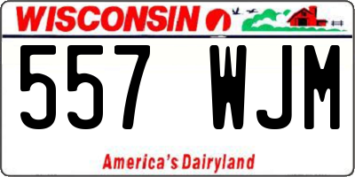 WI license plate 557WJM